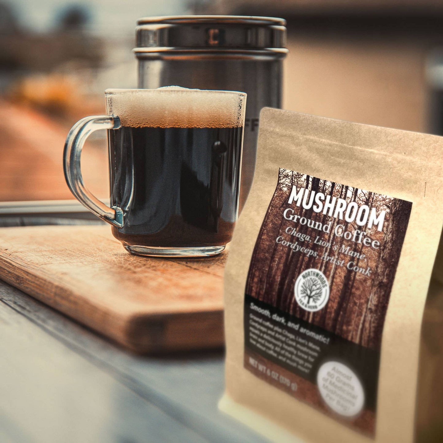Northwoods Tea & Herb LLC - Mushroom Ground Coffee