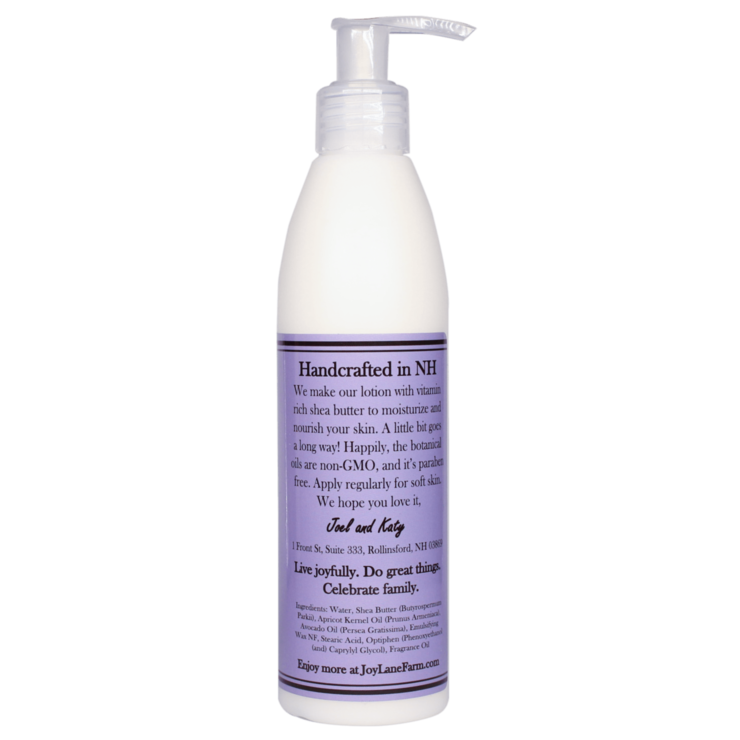Joy Lane Farm - Lilac Shea Butter Moisturizing Hand and Body Lotion: 8 oz
