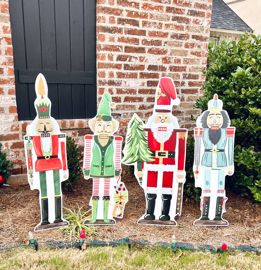 Blue Large Nutcracker Garden Stakes