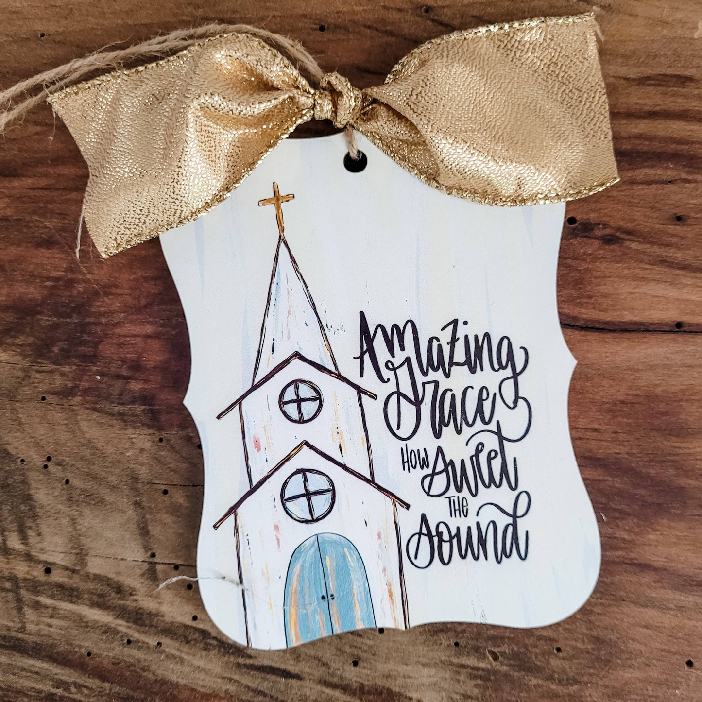 Studio 29 Eleven - Christmas Ornament - Amazing Grace church