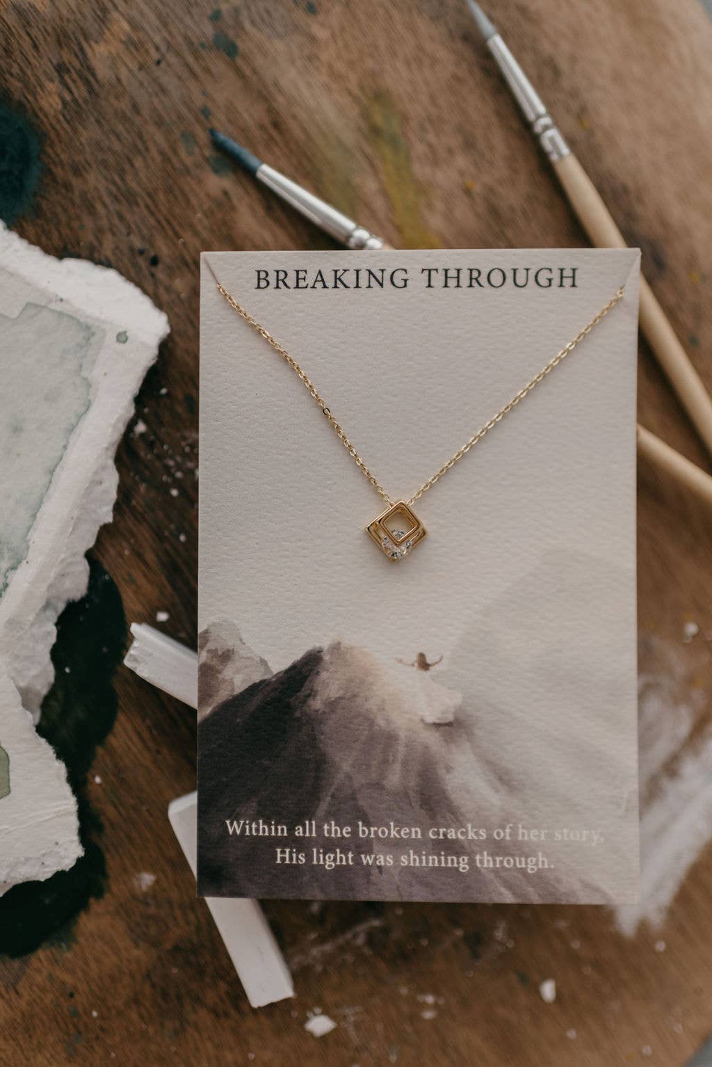 Dear Heart - Breaking Through | Christian Necklace Jesus | John 1:3