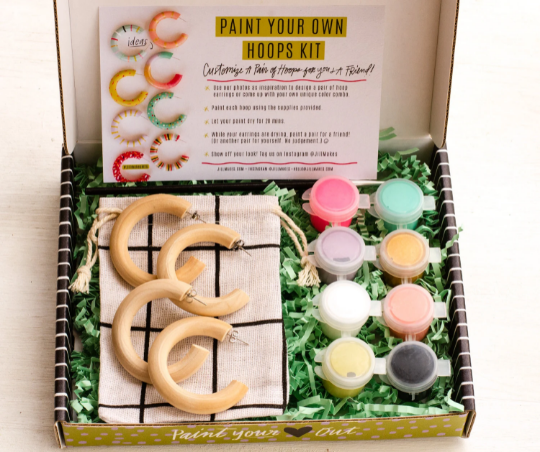 Jill Makes - DIY Paint Your Own Hoop Earring Kit
