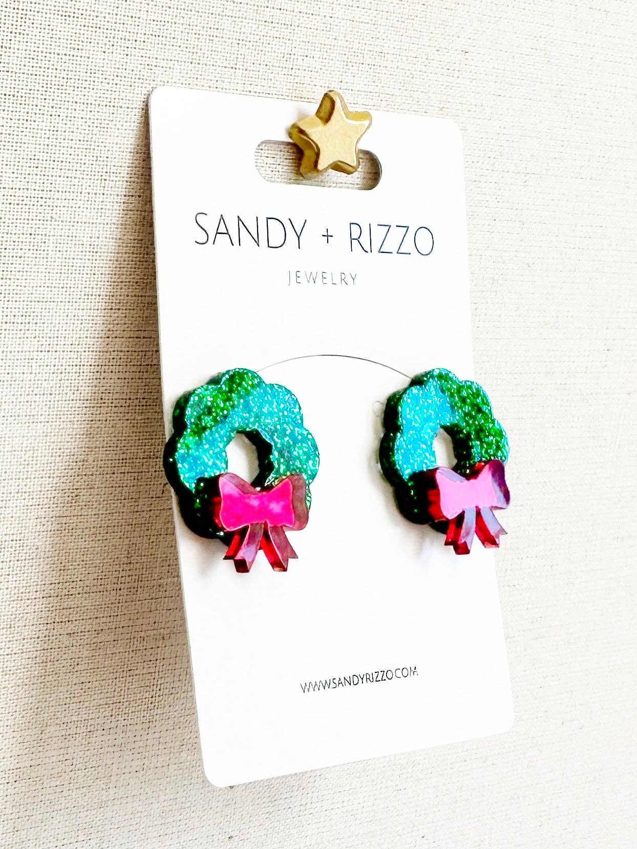 Sandy + Rizzo - Wreath stud earrings