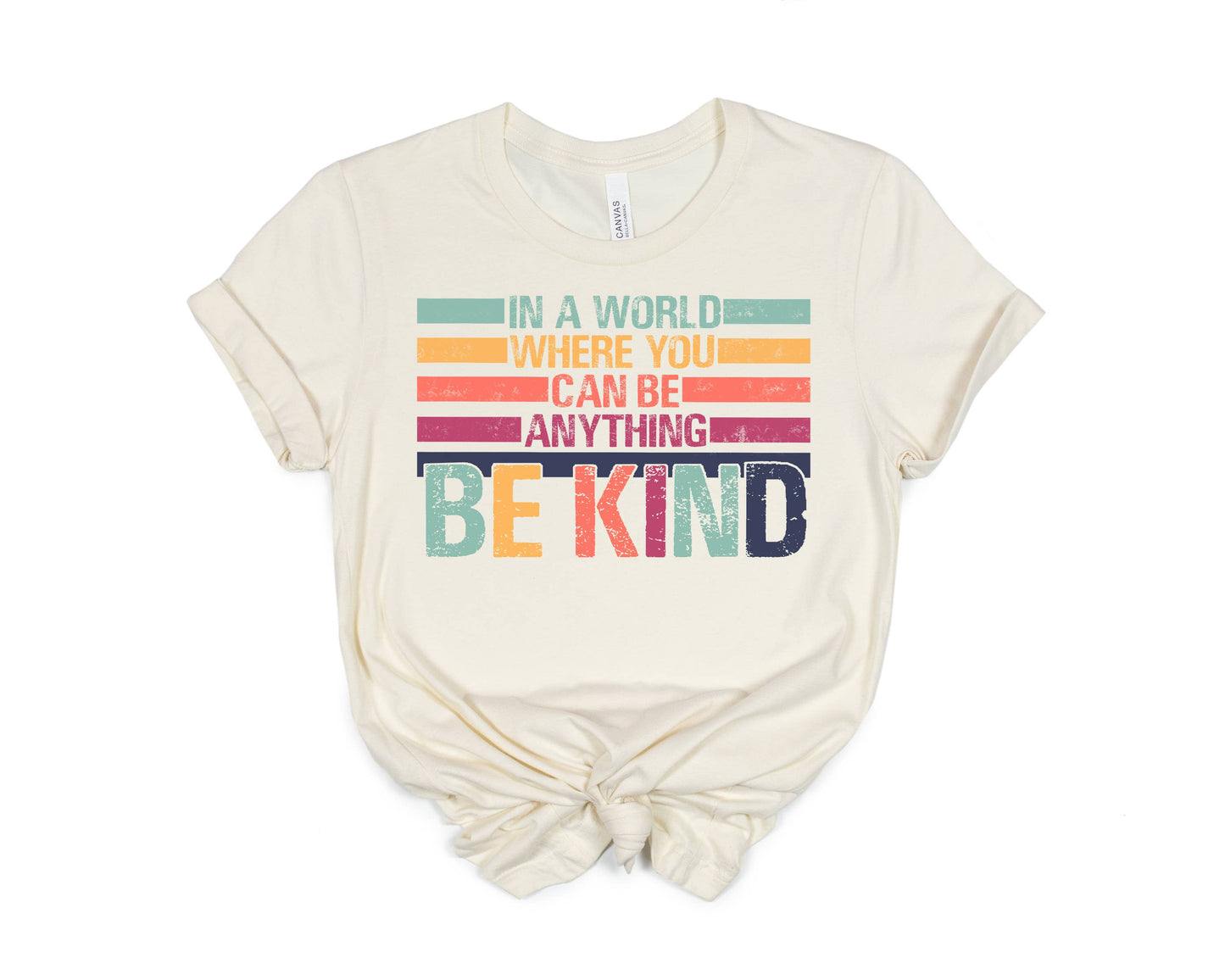 Simply Tees - Be Kind Colorful Natural Tee