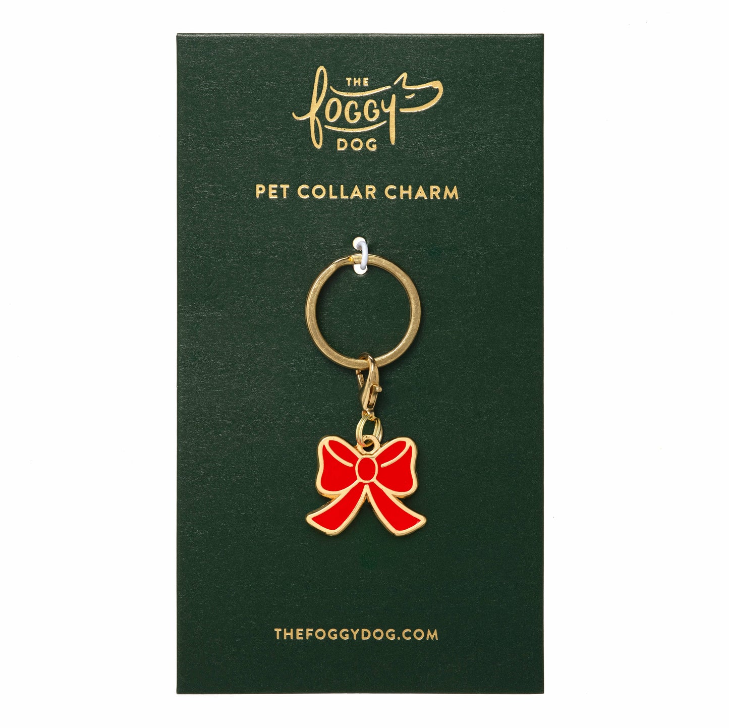 The Foggy Dog - Red Bow Collar Charm