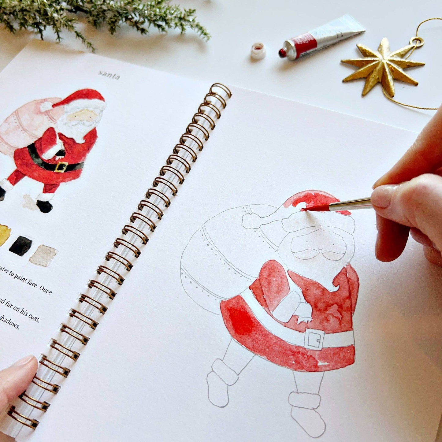 emily lex studio - Christmas watercolor workbook