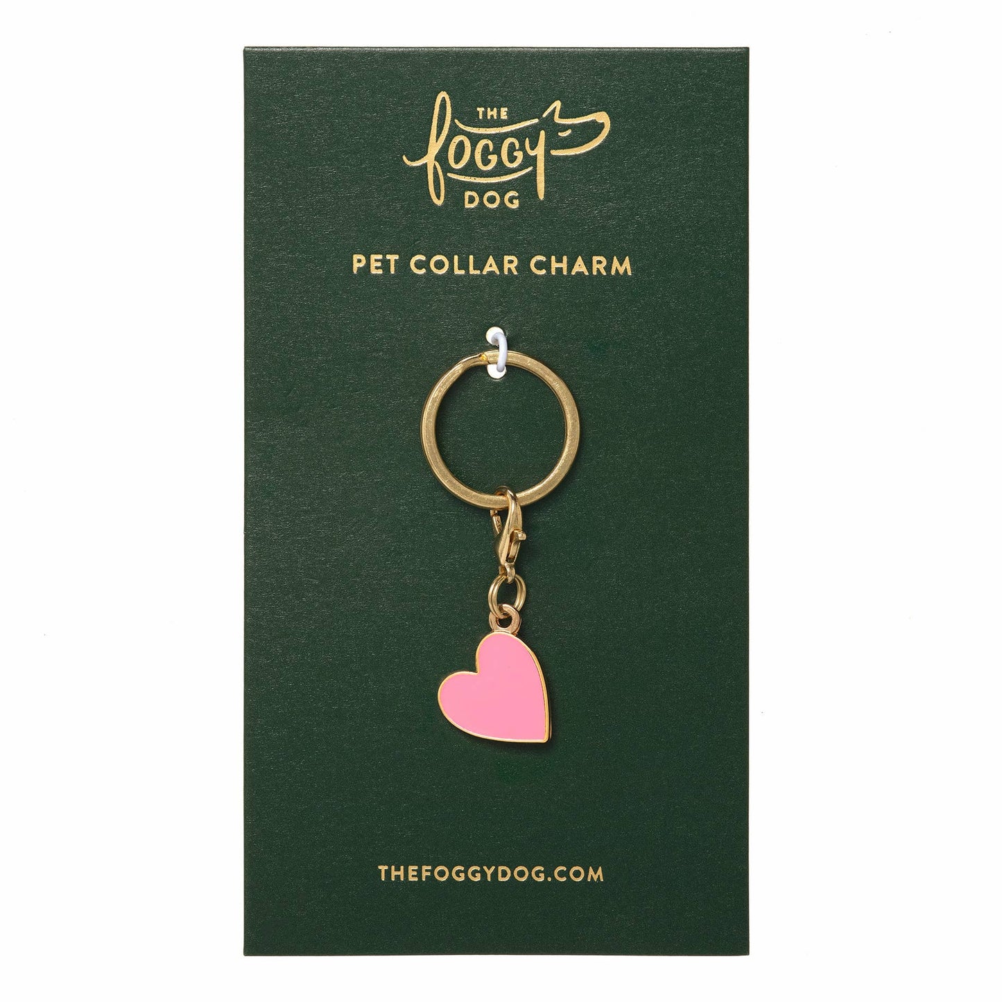 The Foggy Dog - Heart Collar Charm