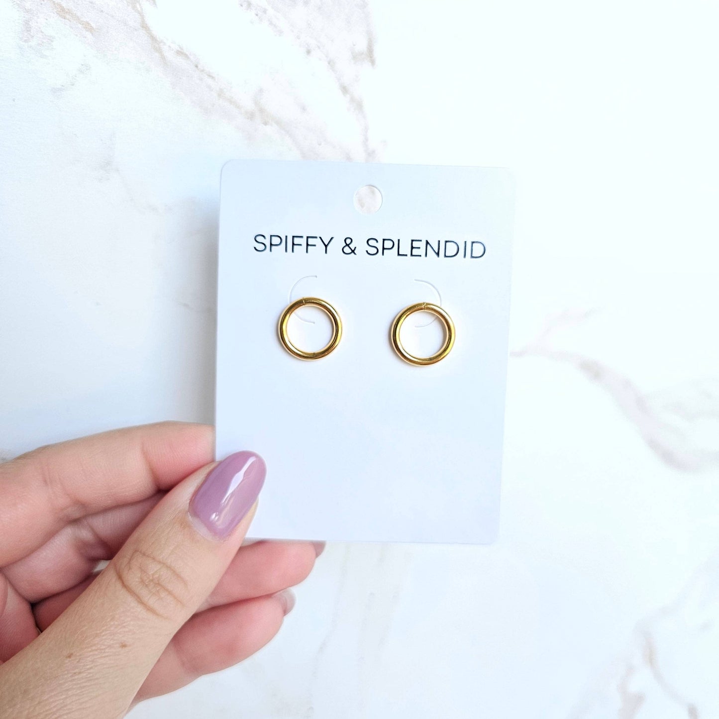 Spiffy & Splendid - Luxe Gold Oriana Studs - Medium