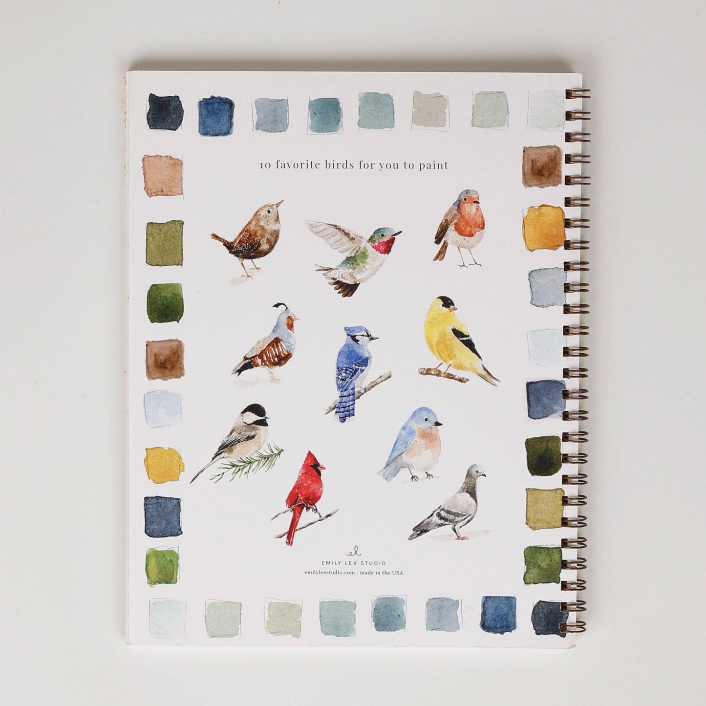 emily lex studio - Birds watercolor workbook