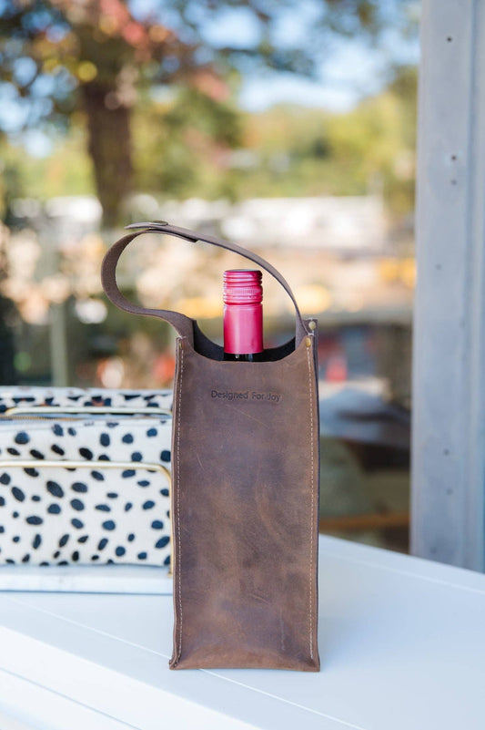Designed For Joy - Wine Bag: Single Brown