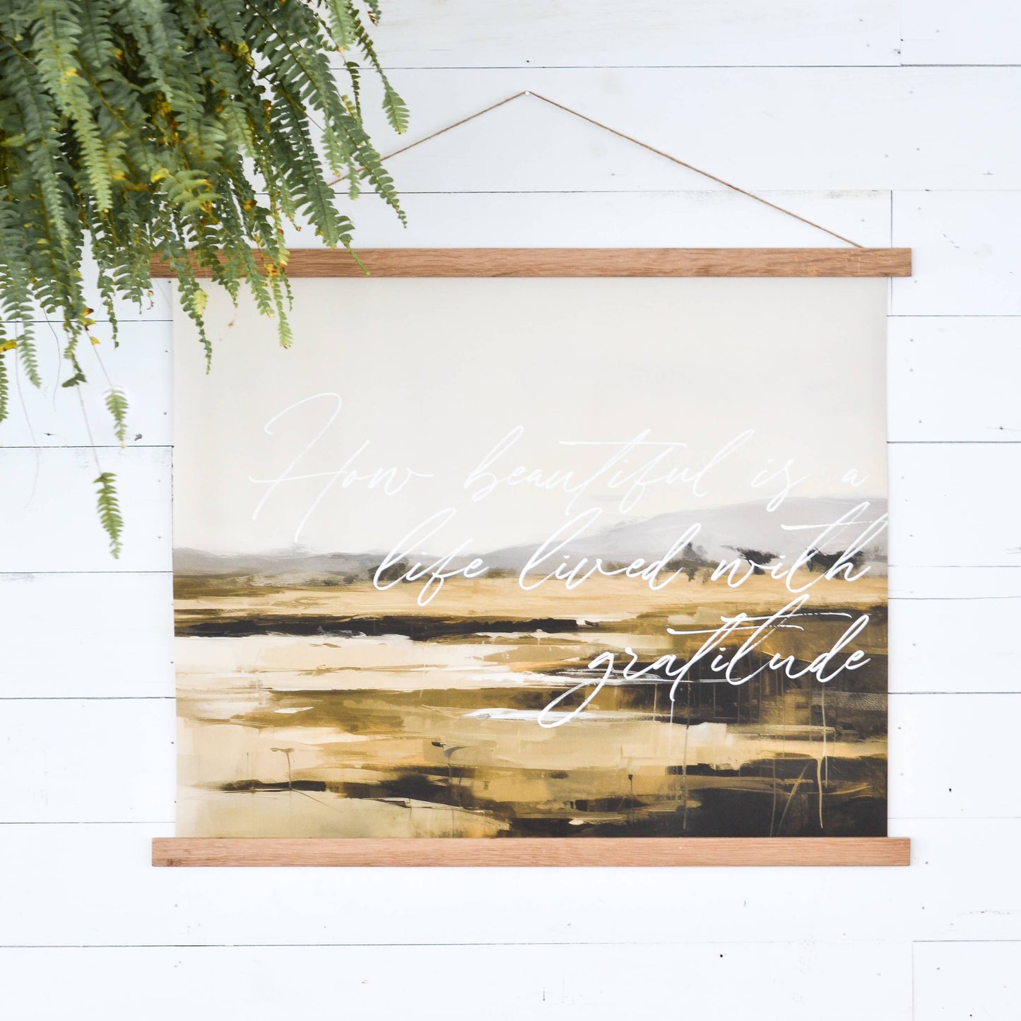 Gratitude Canvas Wall Hanging - 8x10