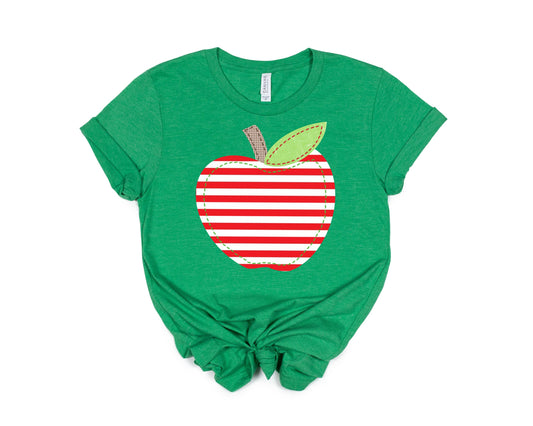 Simply Tees - Patchwork Apple Grass Green Tee