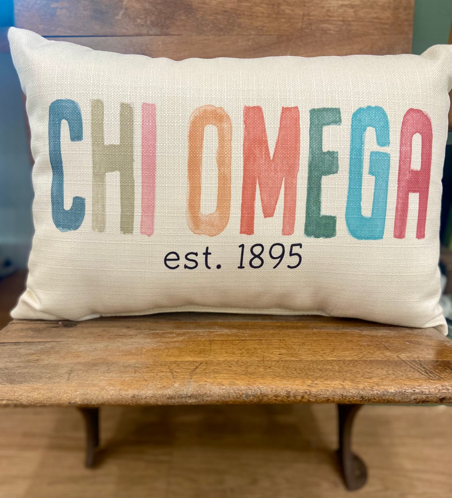 Little Birdie Chi Omega Pillow