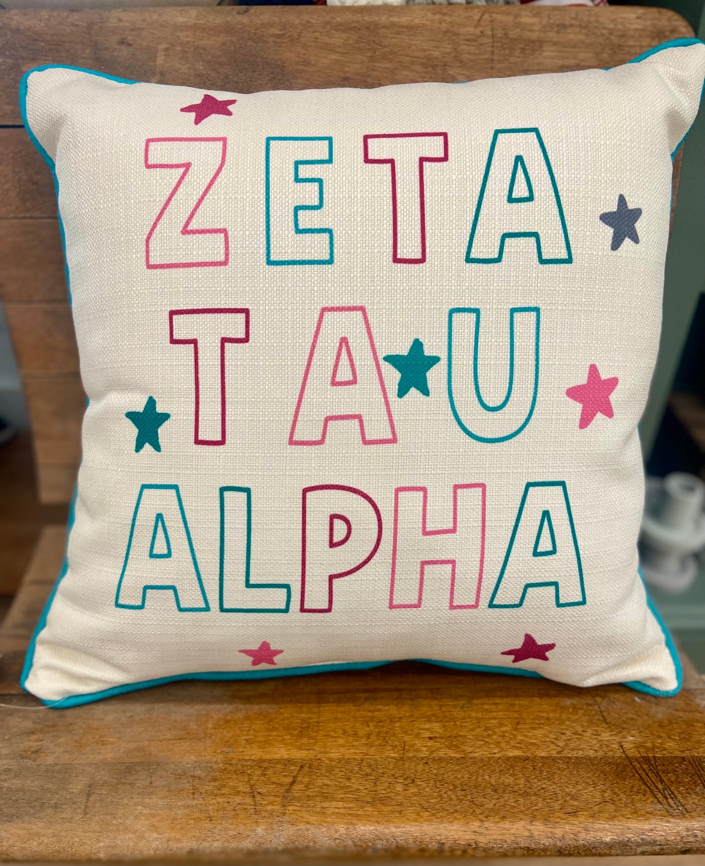 Little Birdie Zeta Tau Alpha Star Pillow