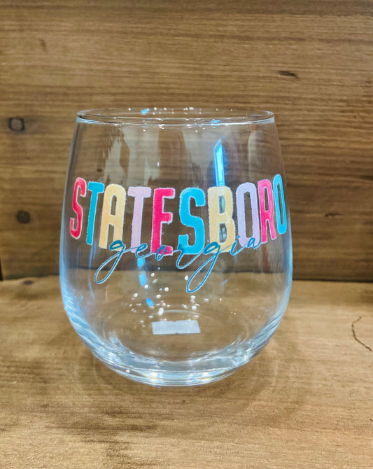 Statesboro Wine Glass