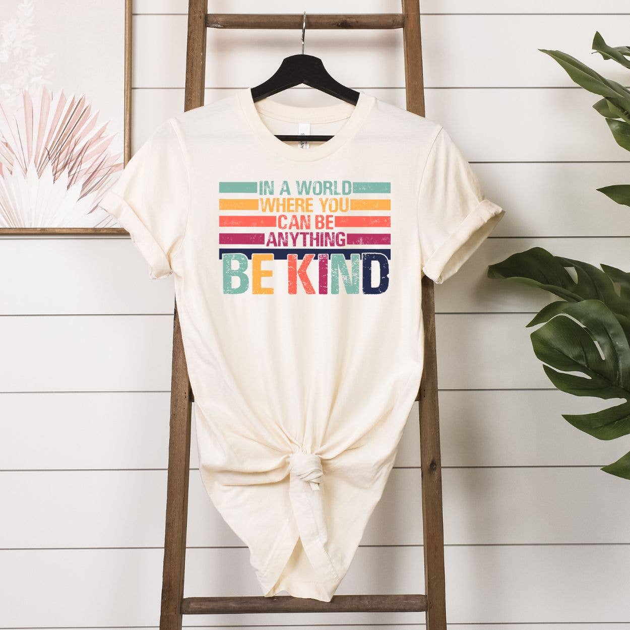 Simply Tees - Be Kind Colorful Natural Tee