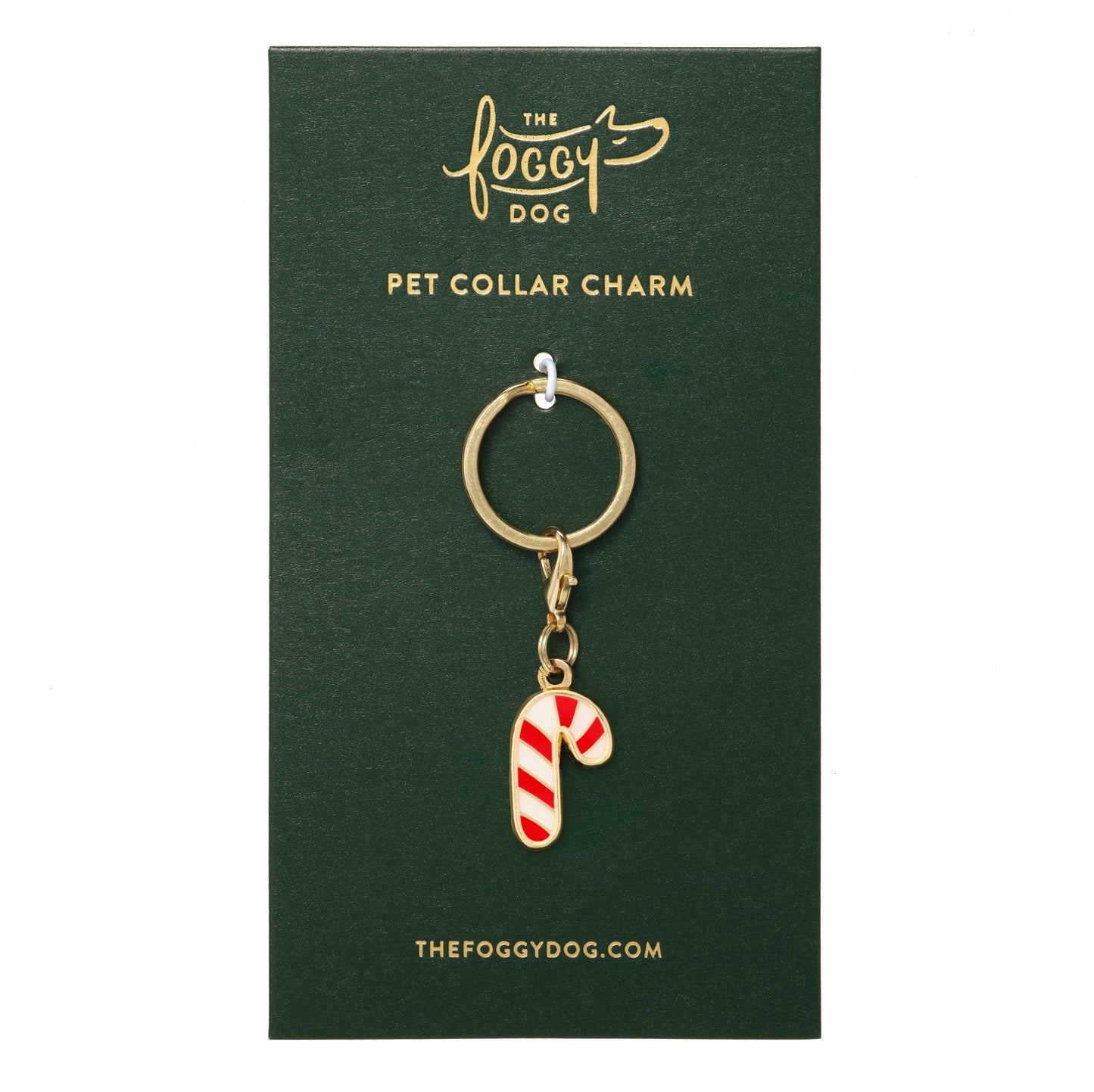 The Foggy Dog - Candy Cane Collar Charm