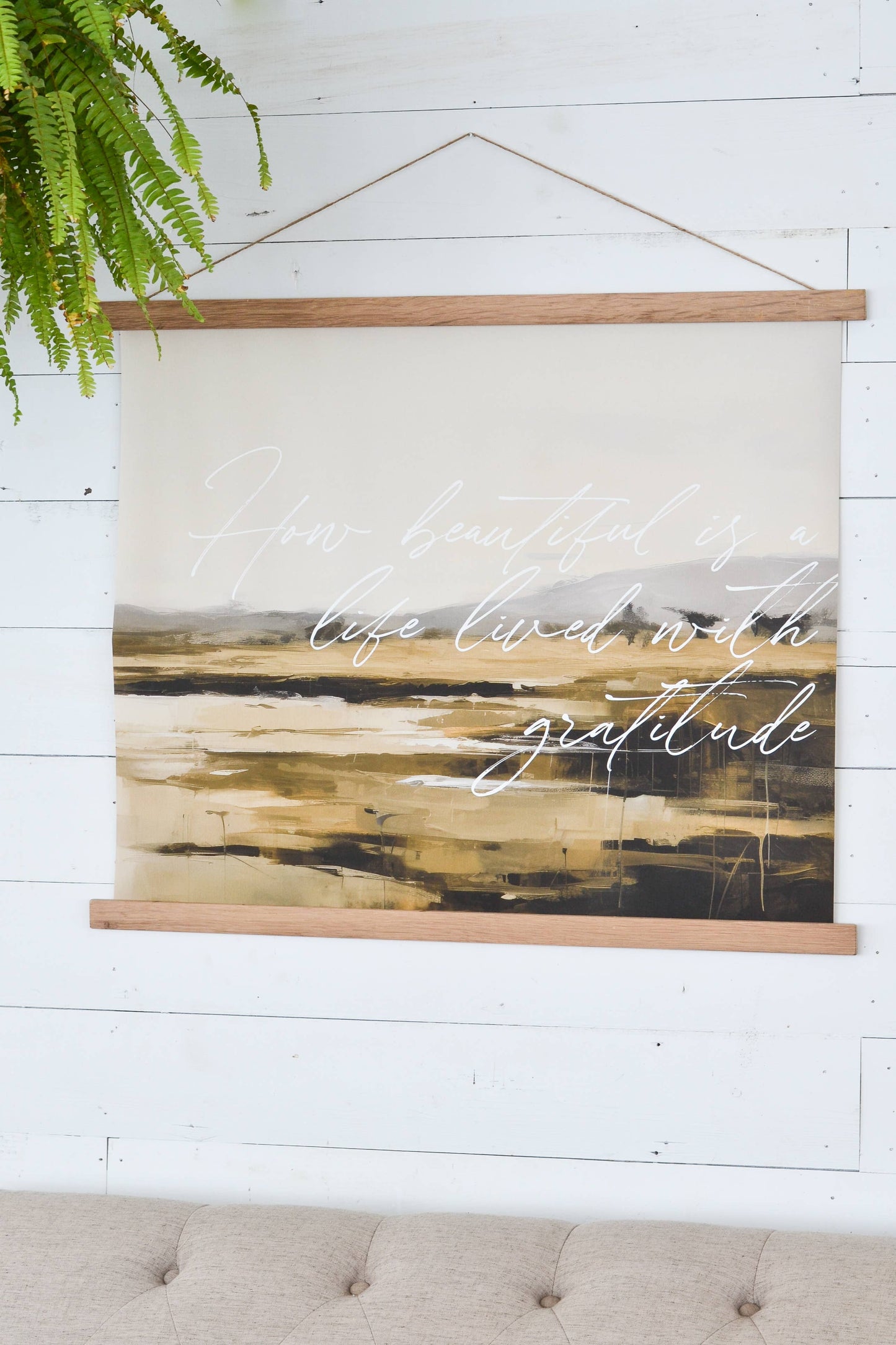 Gratitude Canvas Wall Hanging - 8x10