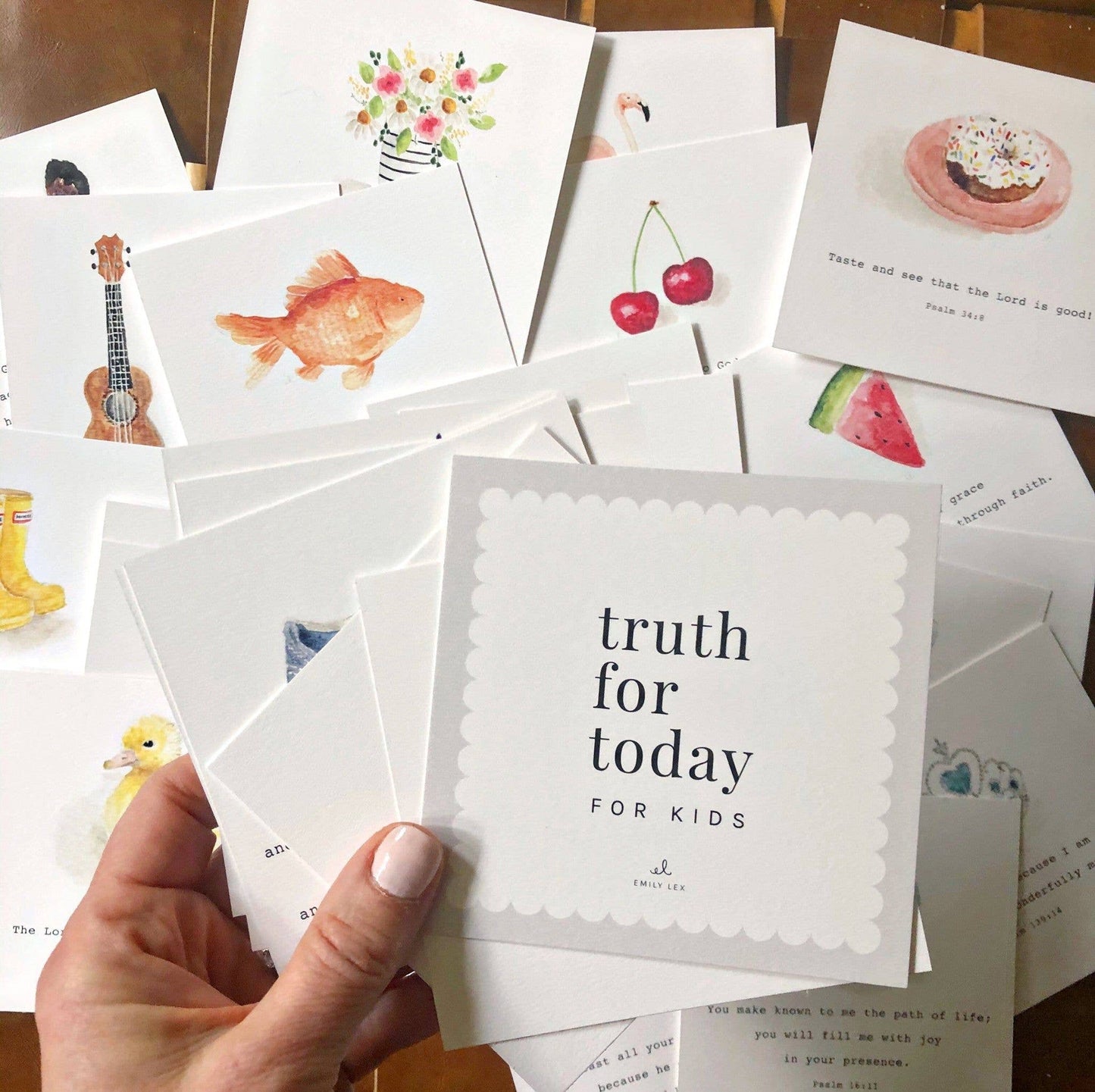 emily lex studio - Truth for today cards for kids with holder