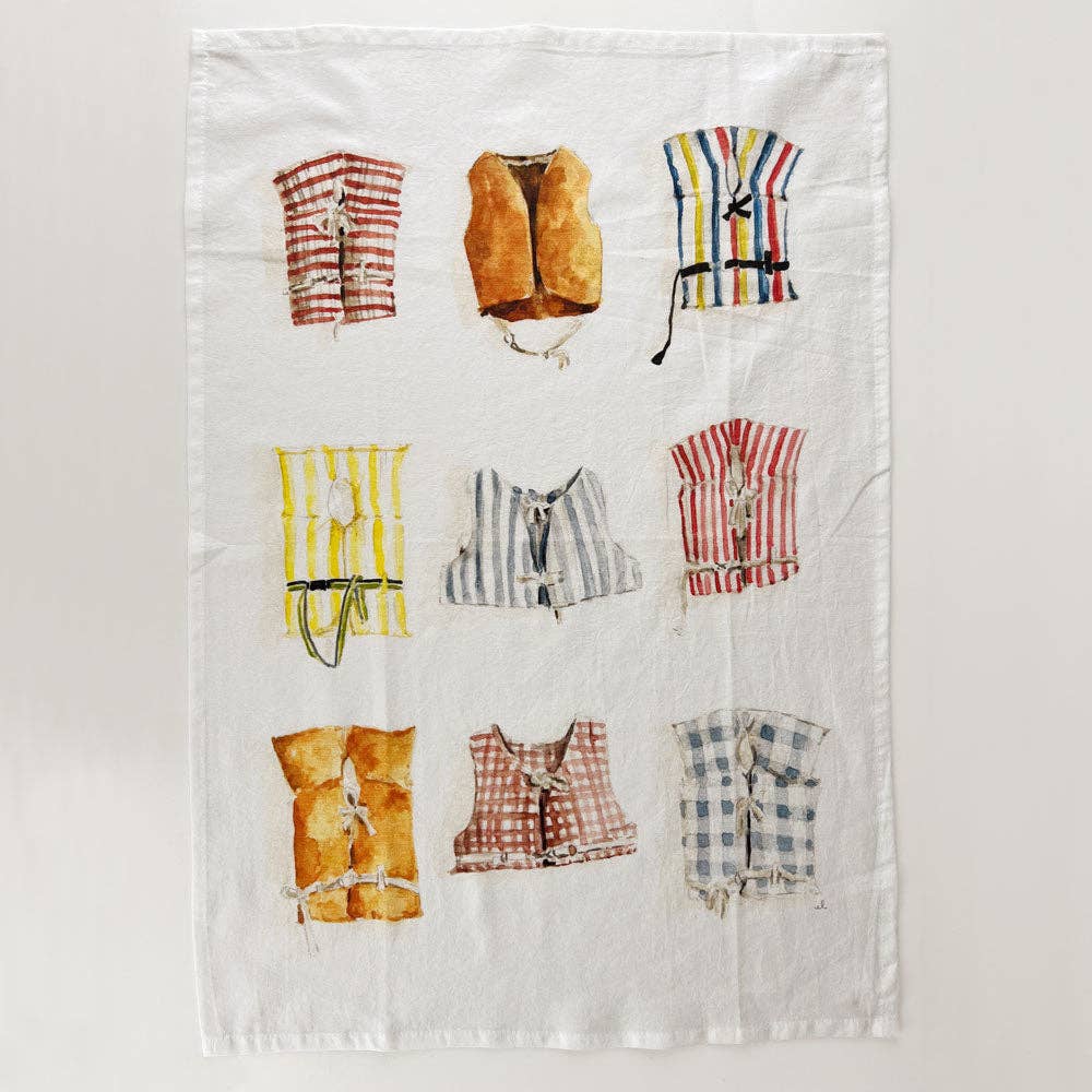 emily lex studio - Boat coats tea towel