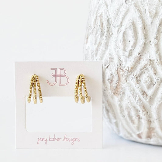 Jeny Baker Designs - Trina Hoops: Textured