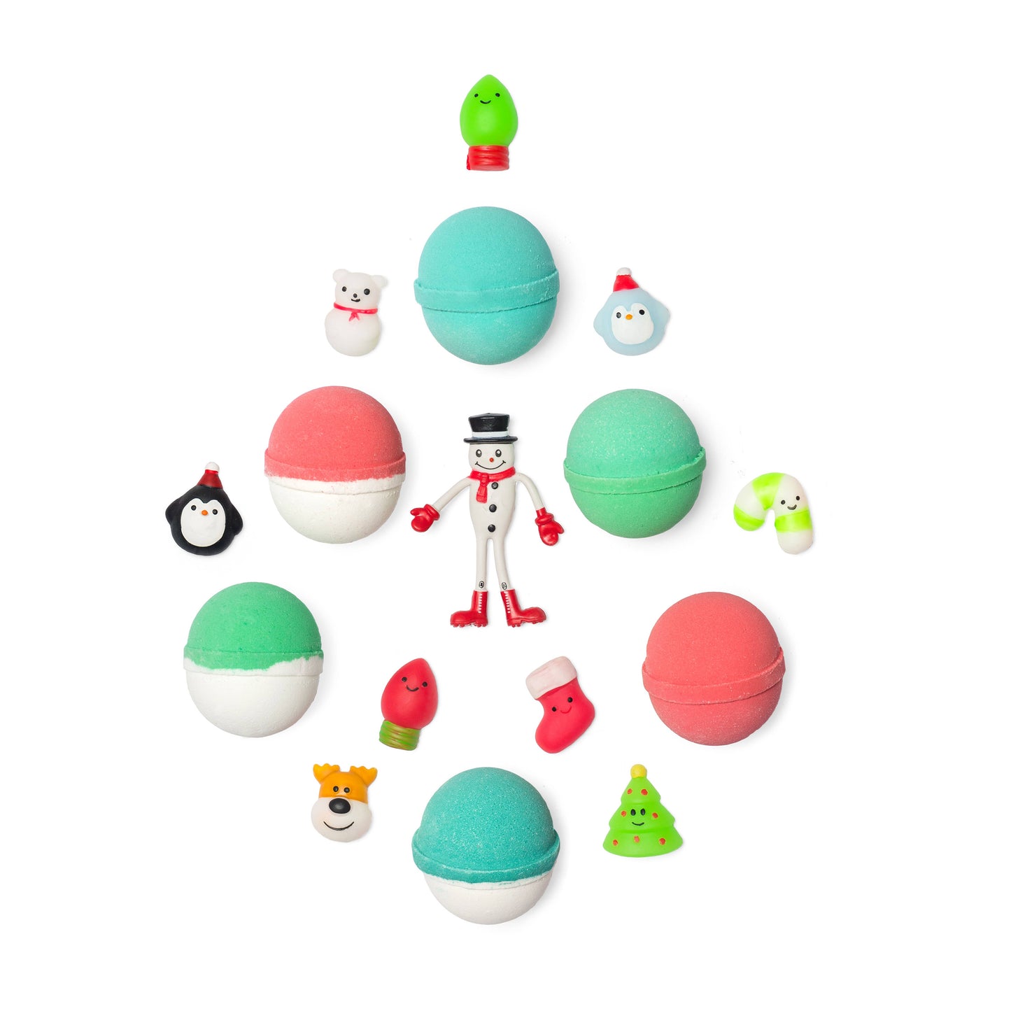 Purposeful Bliss - Fizzy Magic - Christmas Bath Bombs, Toys Inside LE, Display