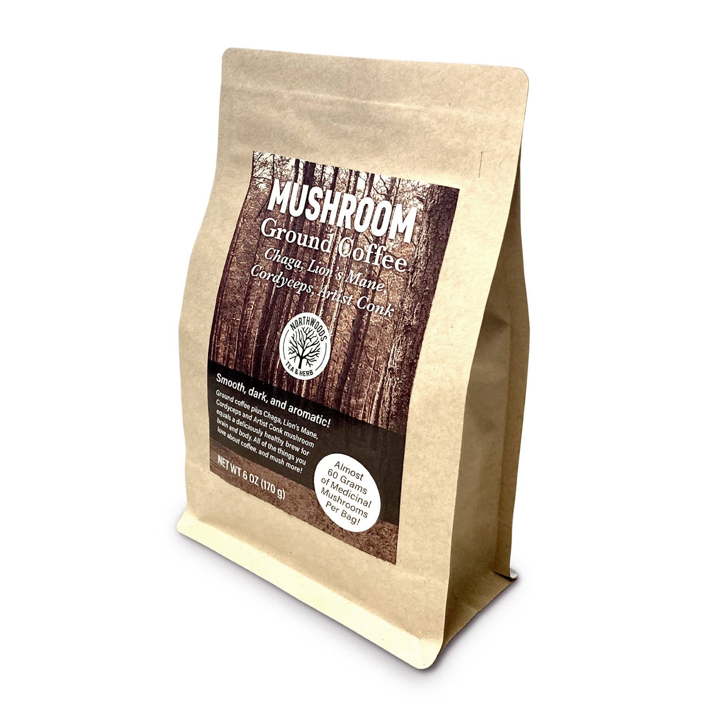 Northwoods Tea & Herb LLC - Mushroom Ground Coffee