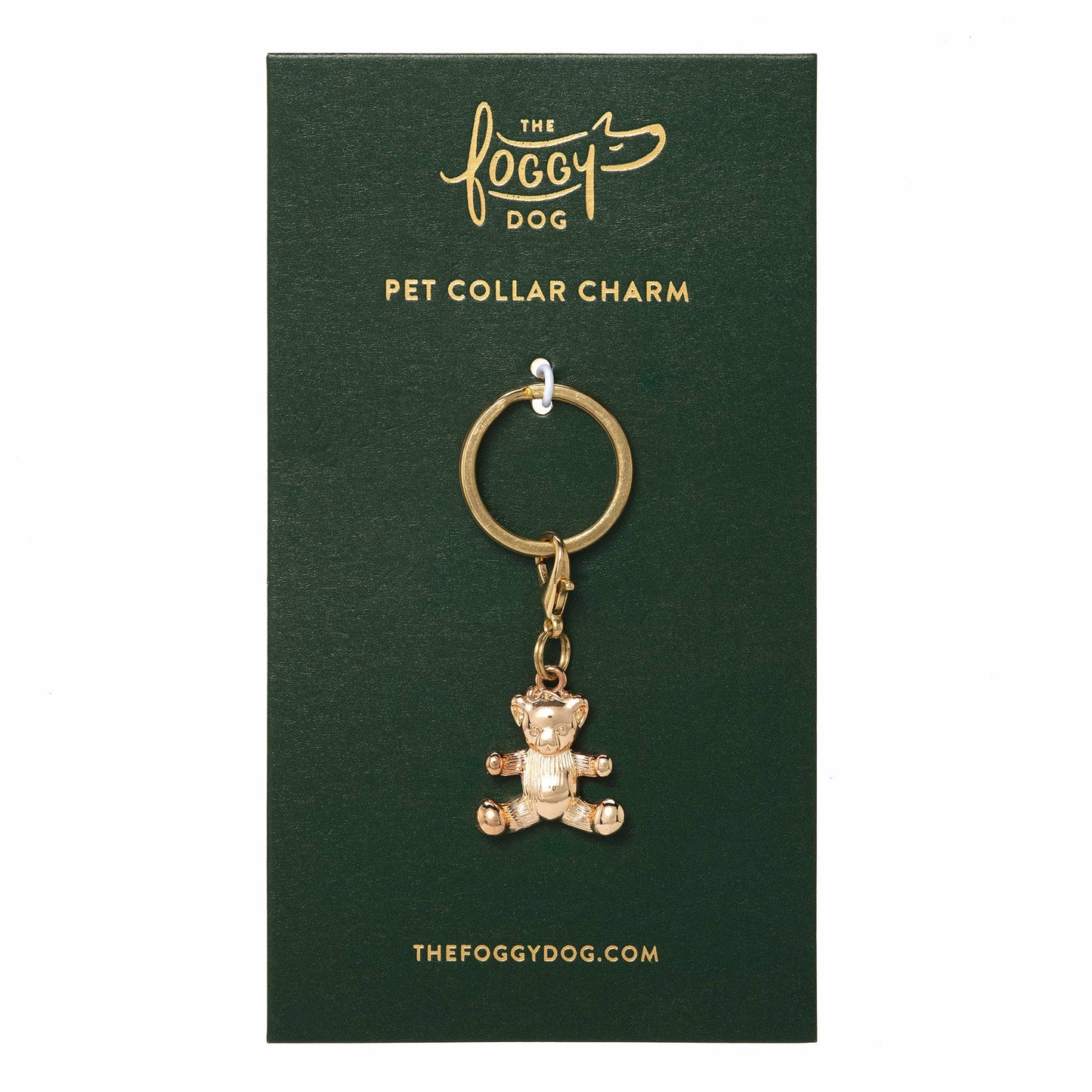 The Foggy Dog - Gold Bear Collar Charm