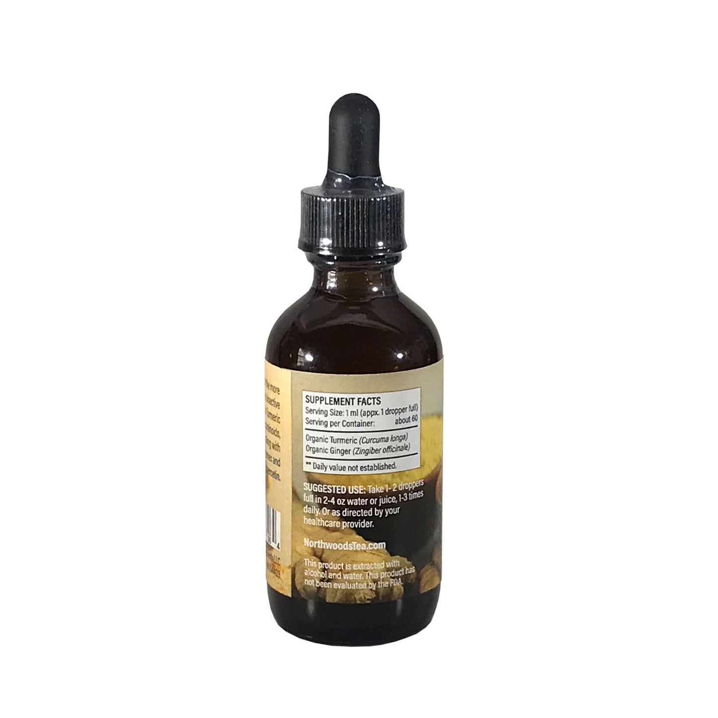 Northwoods Tea & Herb LLC - Turmeric Plus Tincture - Single Extraction