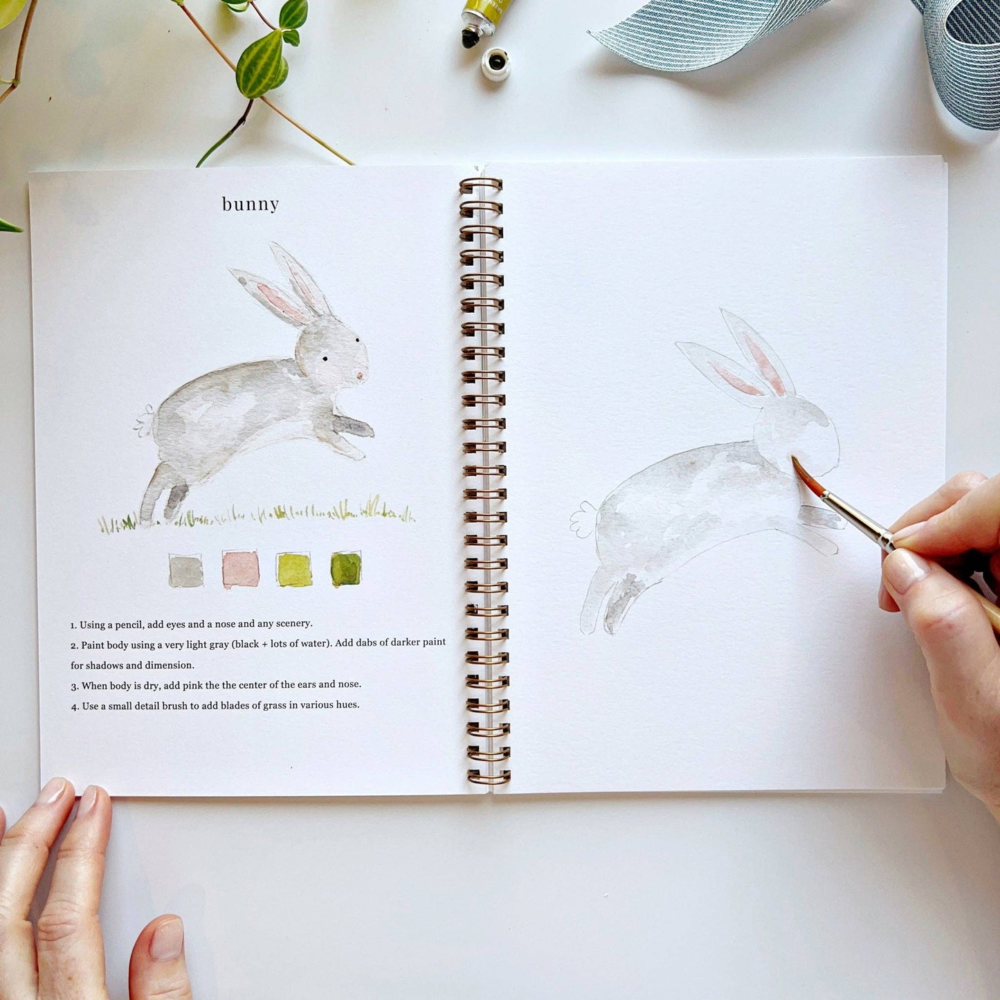 emily lex studio - Animals watercolor workbook