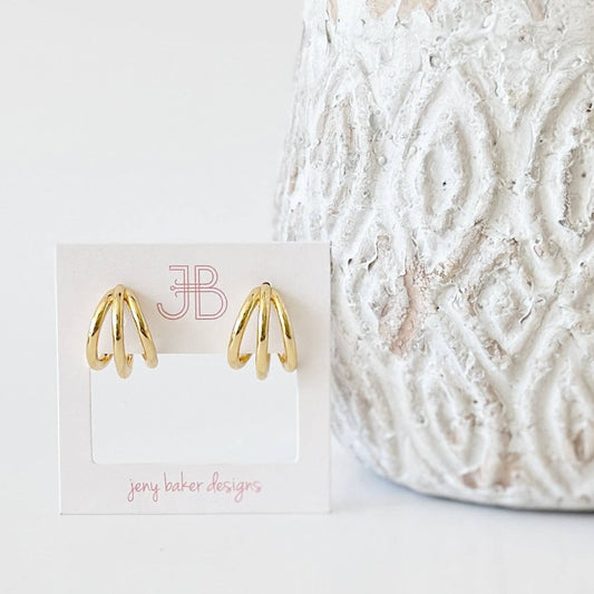 Jeny Baker Designs - Trina Hoops: Gold
