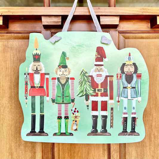 Songbird Grove Collection - Festive Nutcracker Door Hanger