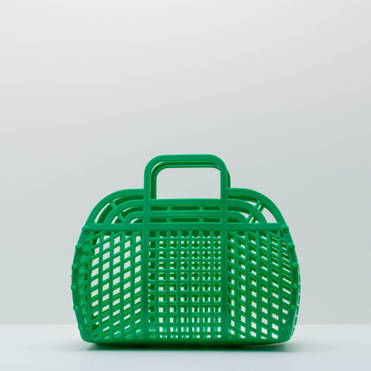 Medium Retro Jelly Baskets - 𝙈𝙖𝙙𝙚 𝙞𝙣 𝙐𝙎𝘼!: Green