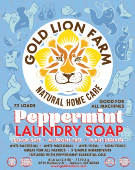 Gold Lion Farm - Peppermint Laundry Soap for Sensitive Skin