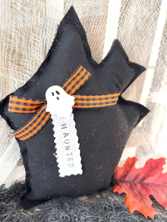 Kate + Em - Halloween Haunted House Mini Pillow