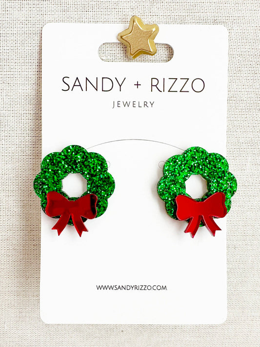 Sandy + Rizzo - Wreath stud earrings