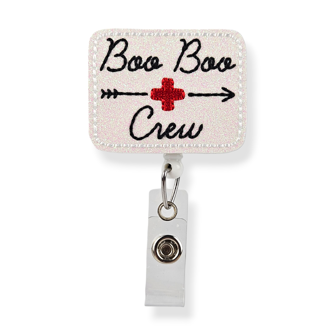 Lunar Rabbit Creations - Boo Boo Crew Badge Pal: Swivel Clip/Black