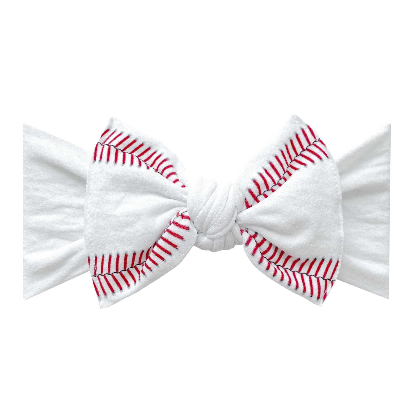 Baby Bling Bows -Printed Knot Headband: Ball Game