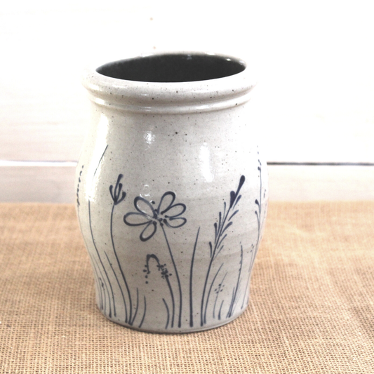 Rowe Pottery - Wildflower Utensil Jar