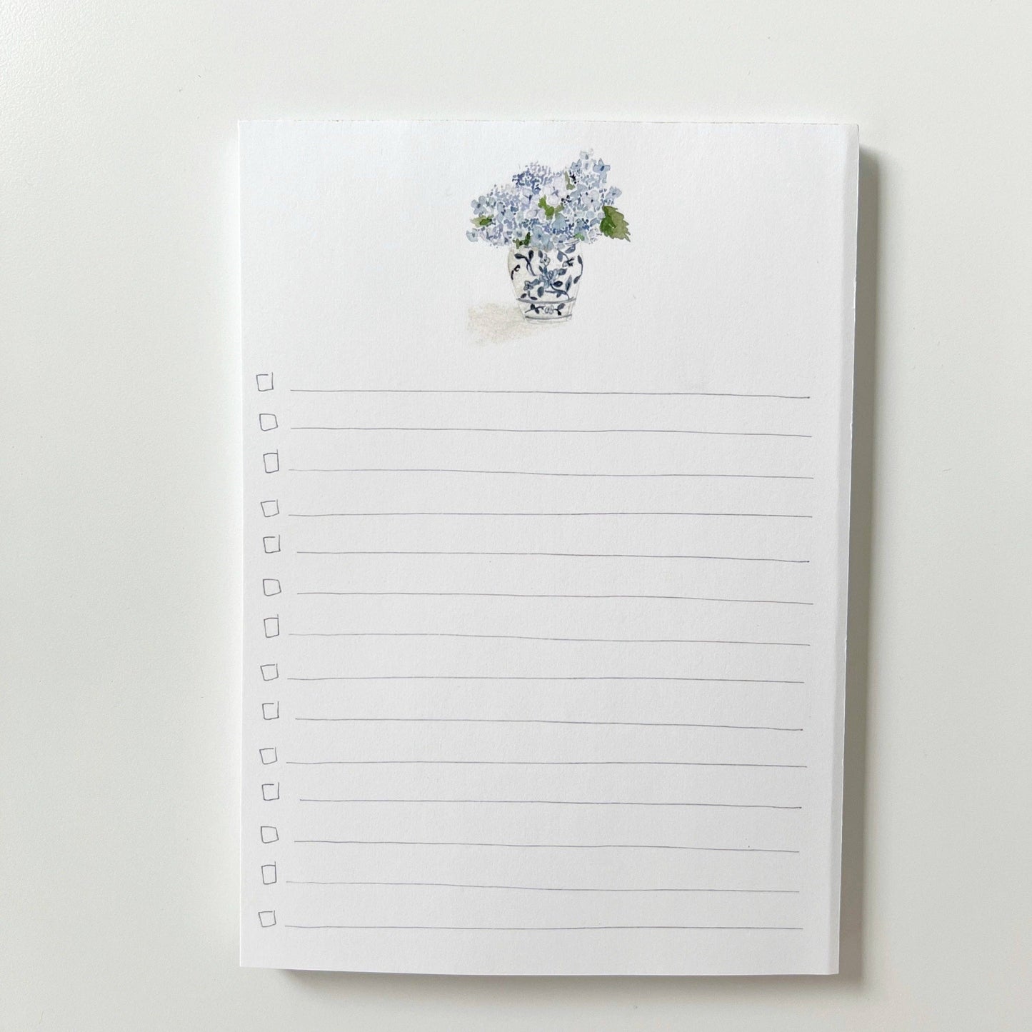 emily lex studio - Checklist notepad: Hydrangea bouquet