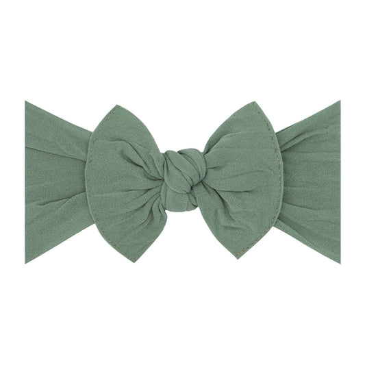 Baby Bling Knot Bow Headband- Sage