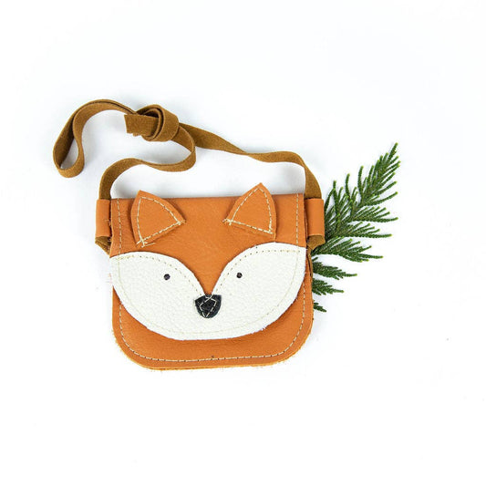 Handmade Fox Leather Purse Toddler & Kids