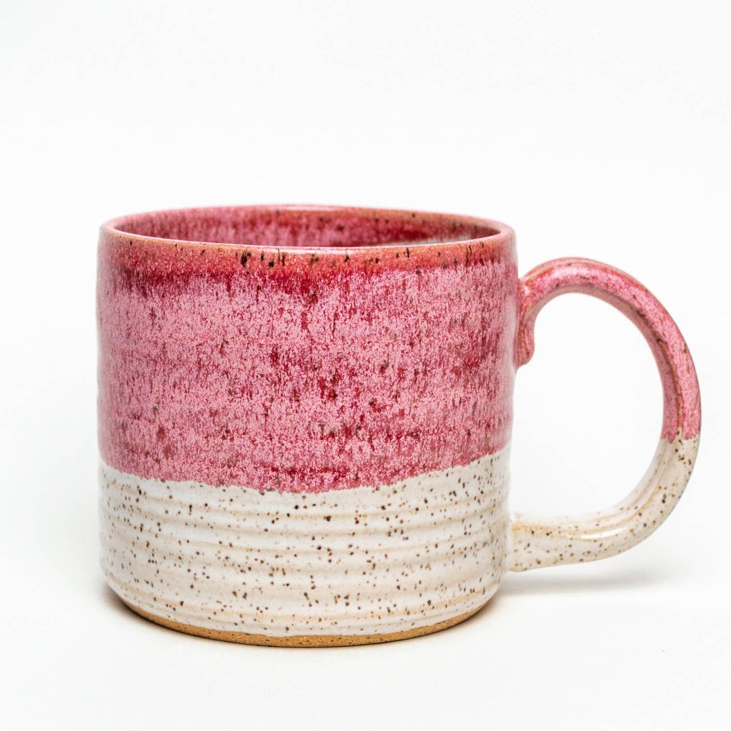 Frosted Cherry Hand-thrown, in Ohio, Ceramic 12-14 oz Mug