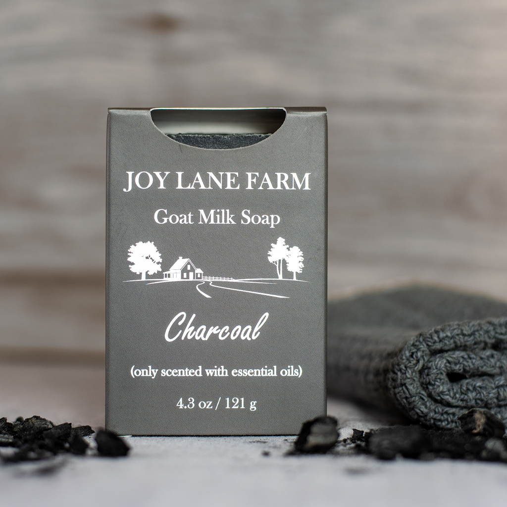 Joy Lane Farm - Handcrafted Artisan Natural Charcoal Facial Goat Milk Soap