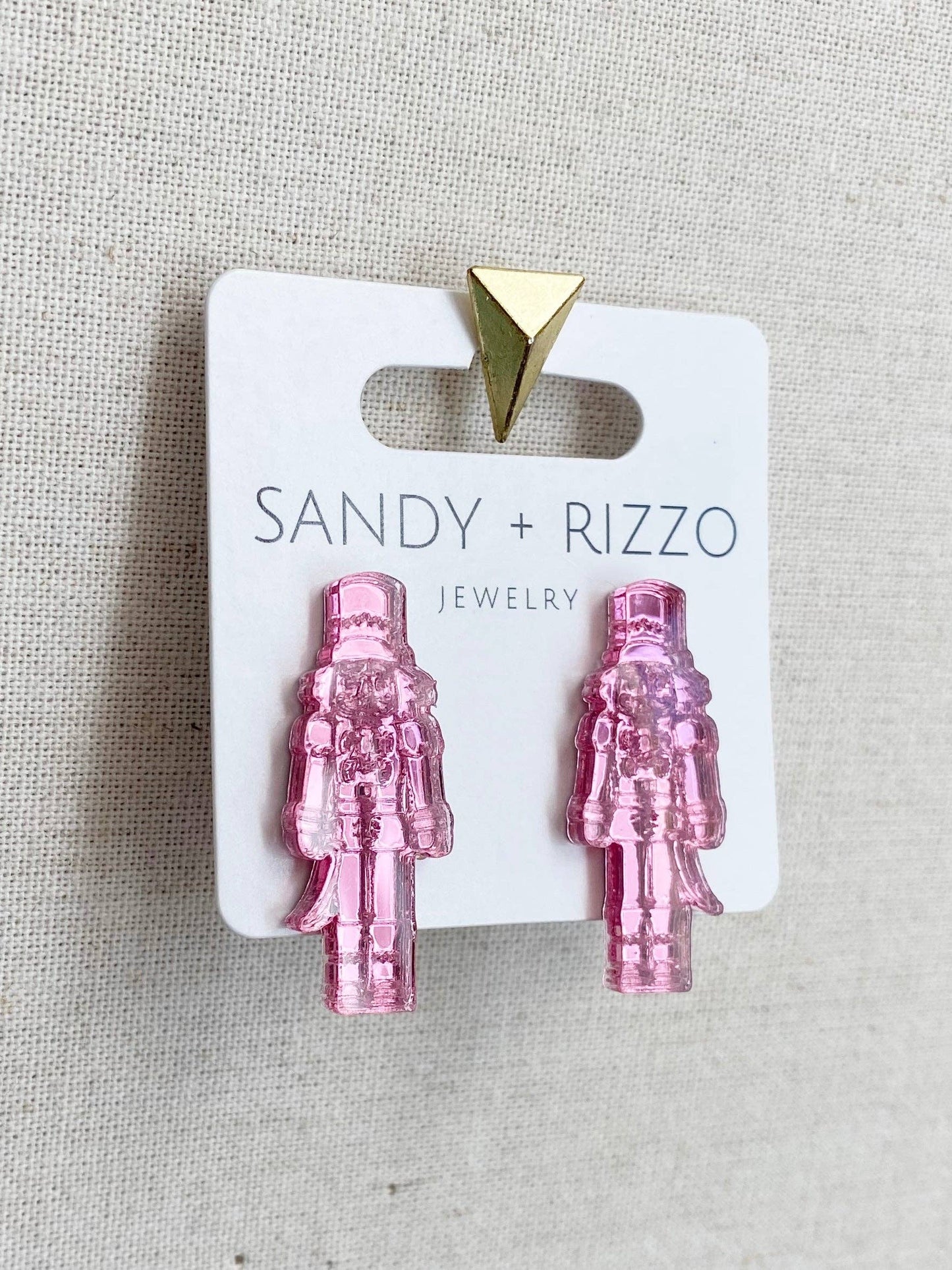 Sandy + Rizzo - Pink Nutcracker stud