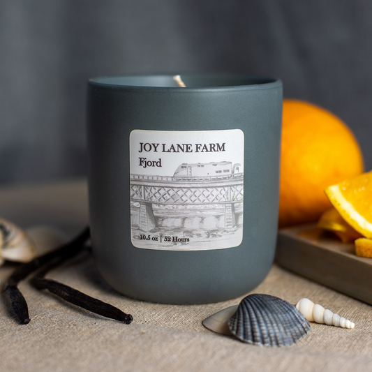 Fjord Ceramic Minimalist Candle - Non-toxic, Coconut Soy