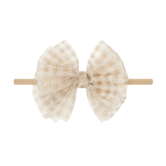 Gingham TULLE FAB SKINNY headband