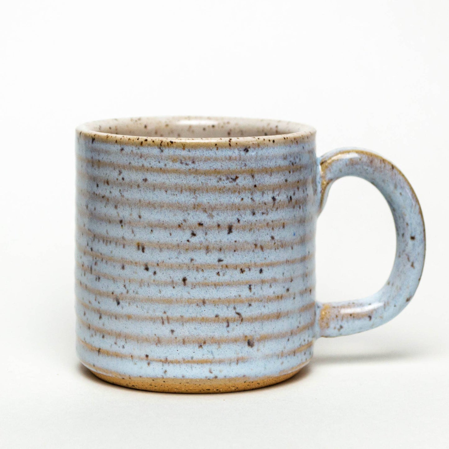 White Squirrel Clayworks - Periwinkle Blue Hand-thrown, in Ohio, Ceramic 12-14 oz Mug