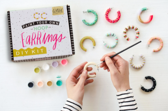 Jill Makes - DIY Paint Your Own Hoop Earring Kit