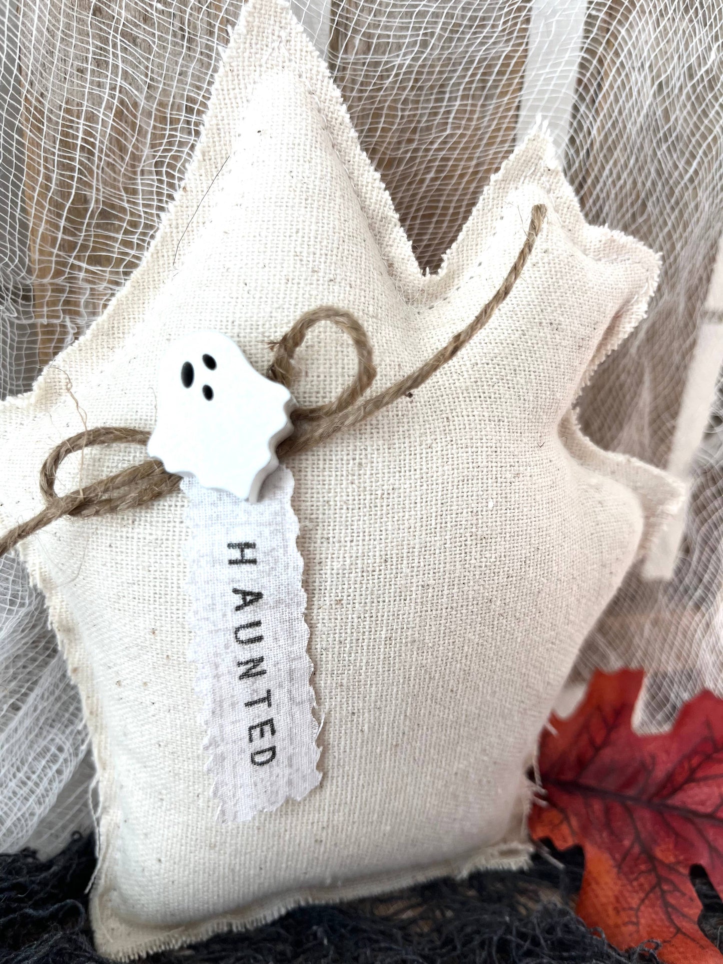 Kate + Em - Halloween Haunted House Mini Pillow